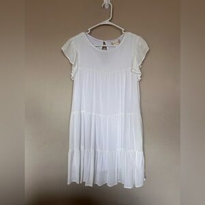 Altar’d State White Flutter Sleeve Dress